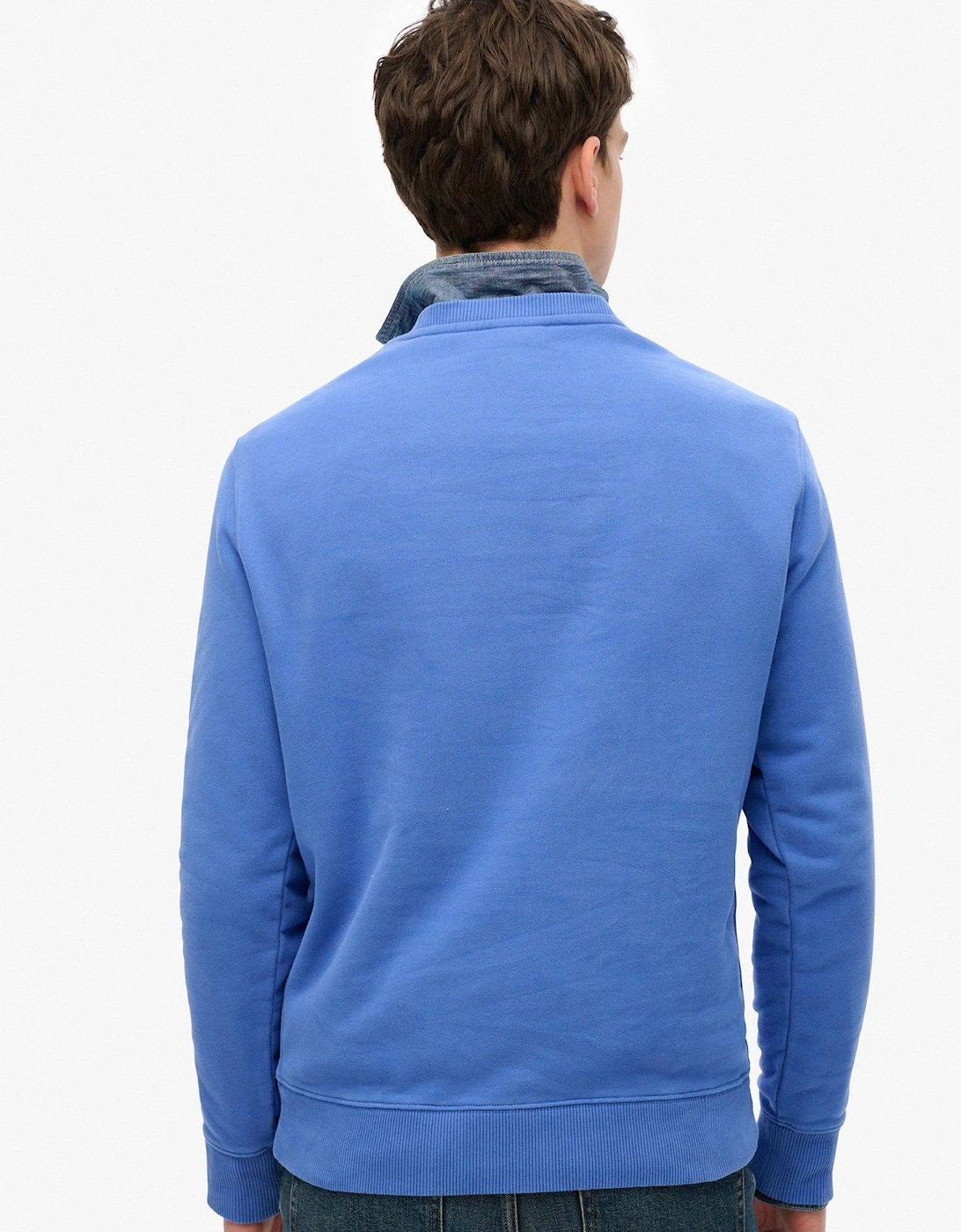 Essential Logo Crew Sweat - Blue