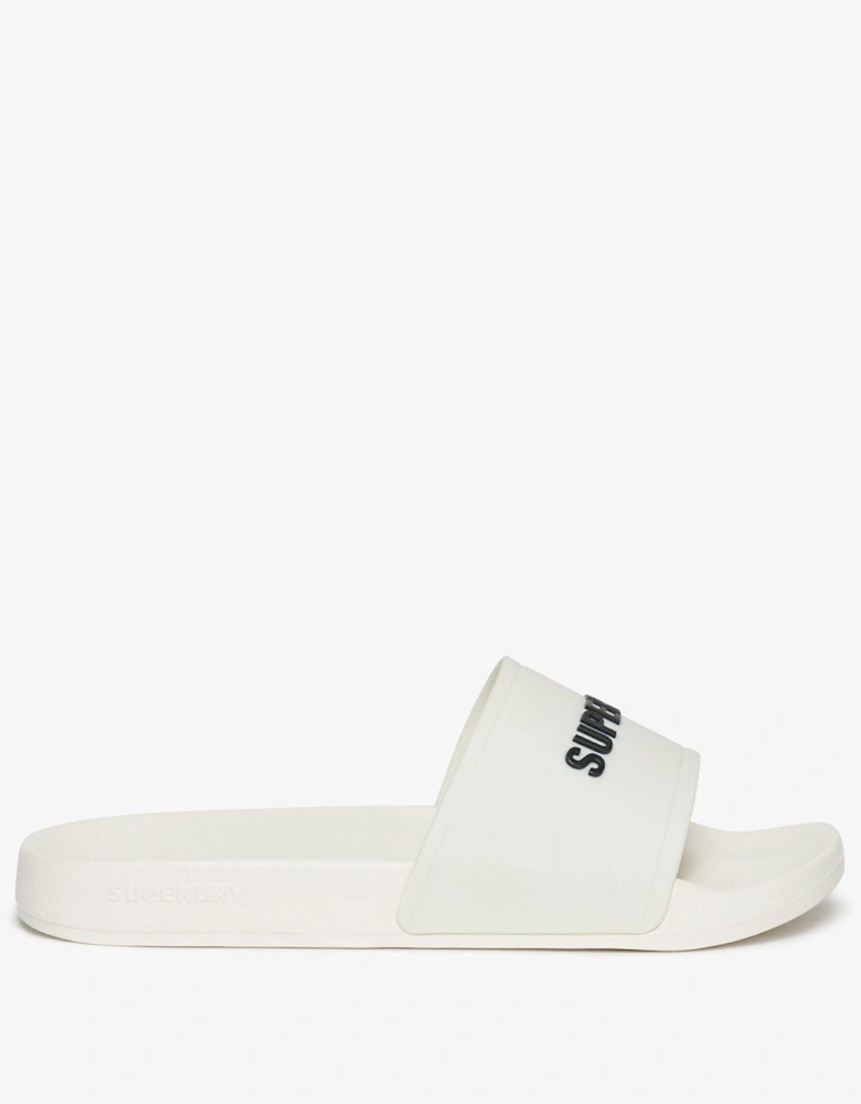 Logo Pool Sliders - Cream