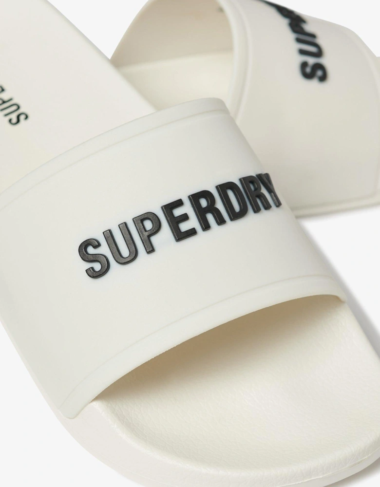 Logo Pool Sliders - Cream