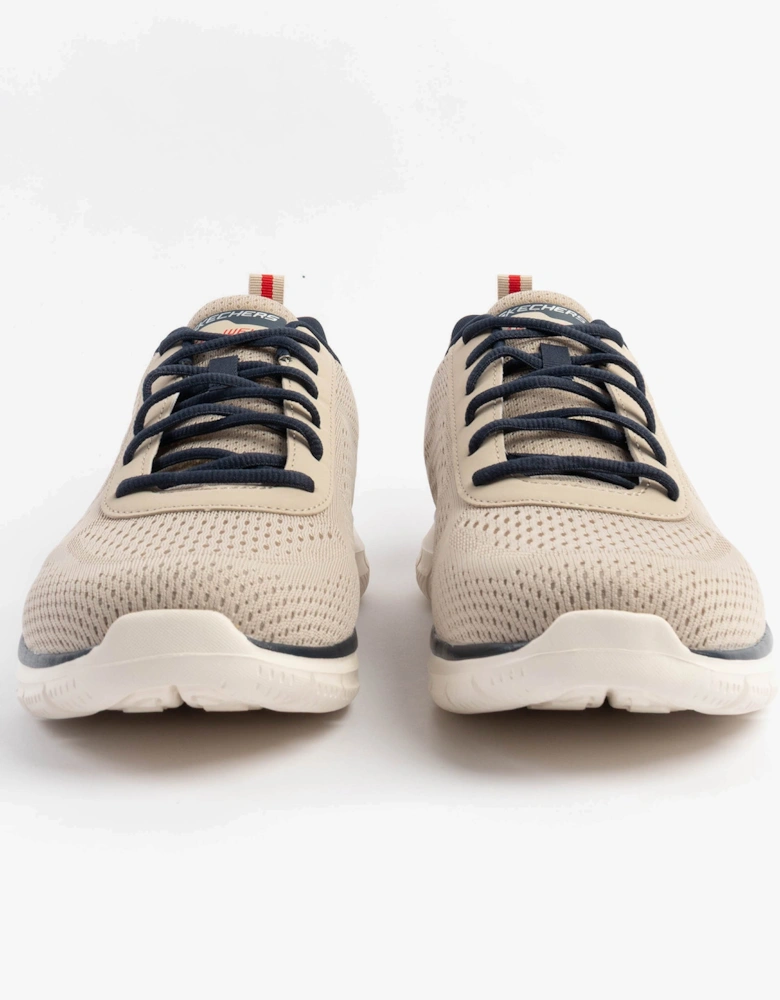 TRACK - LESHUR Mens Trainers Taupe/Navy
