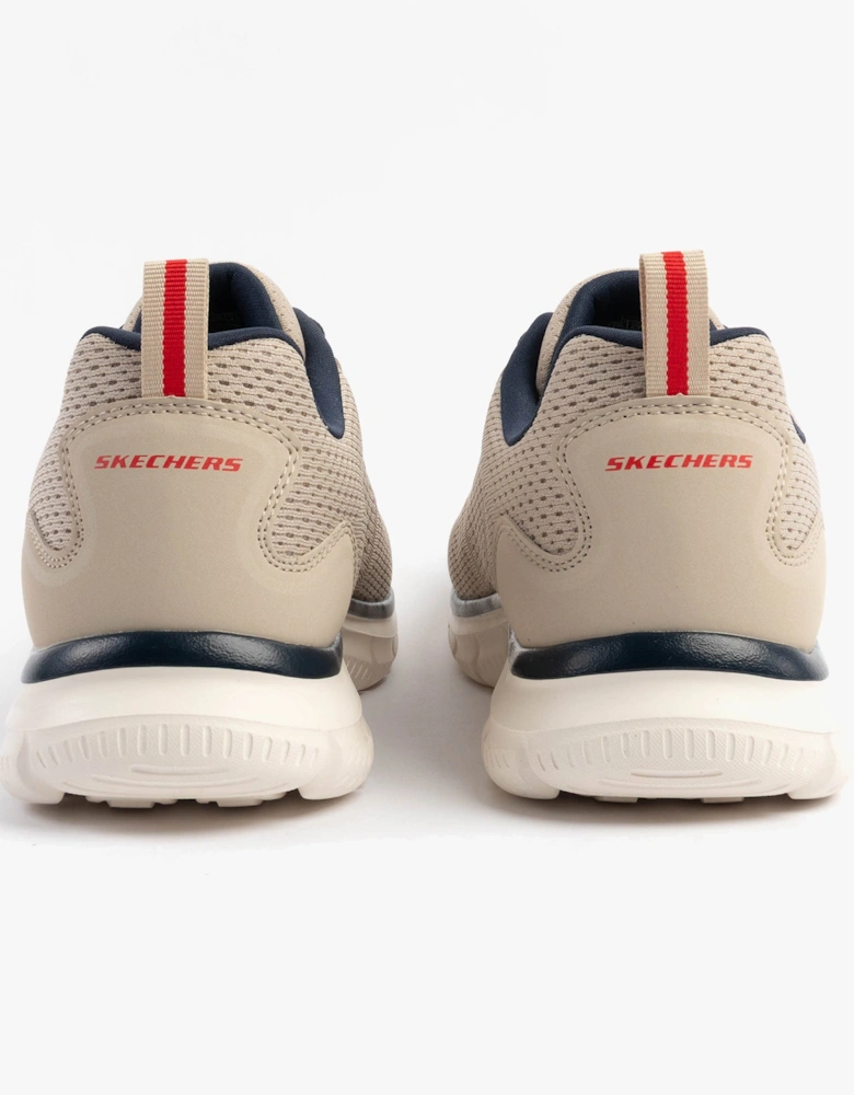 TRACK - LESHUR Mens Trainers Taupe/Navy