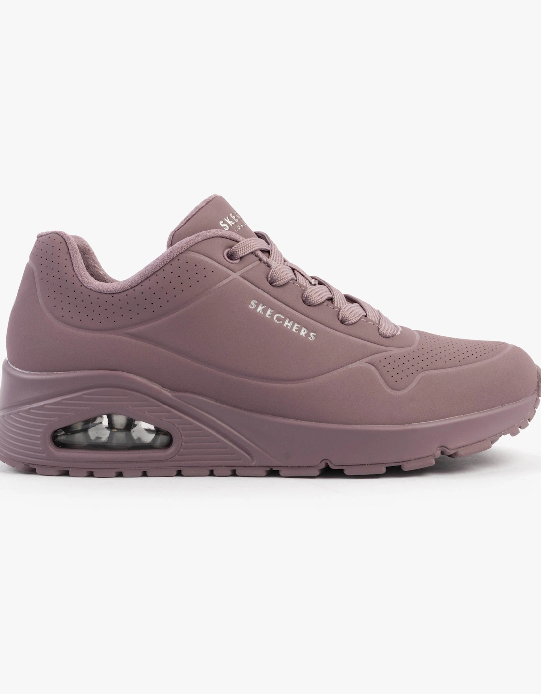 Women's Skechers 73690/DKMV UNO - STAND ON AIR Womens Trainers Dark Mauve - Pink - Size: 5.5