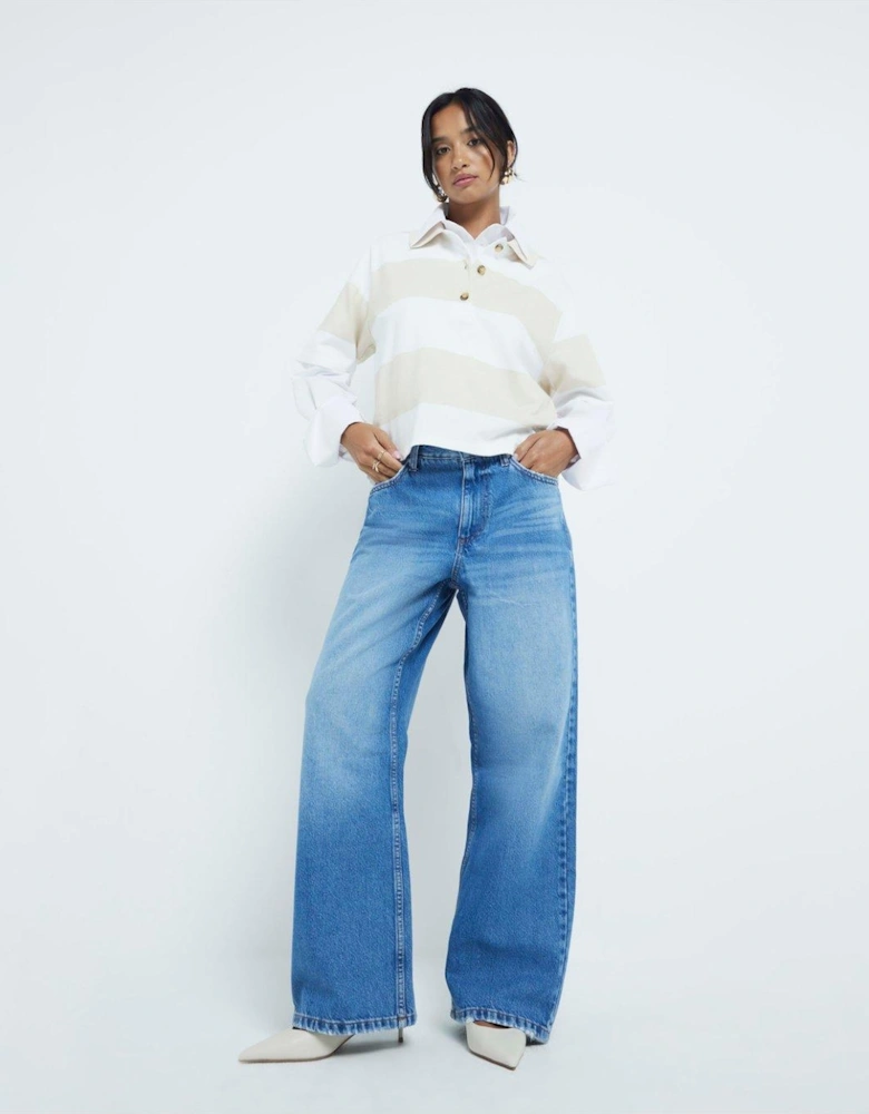 Relaxed Straight Jagger - Blue