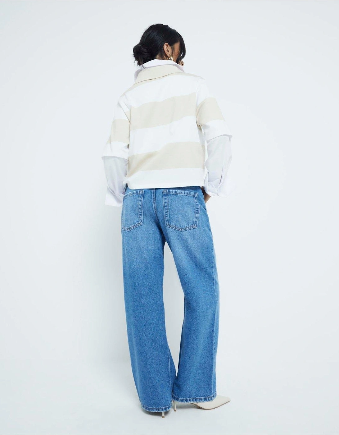 Relaxed Straight Jagger - Blue