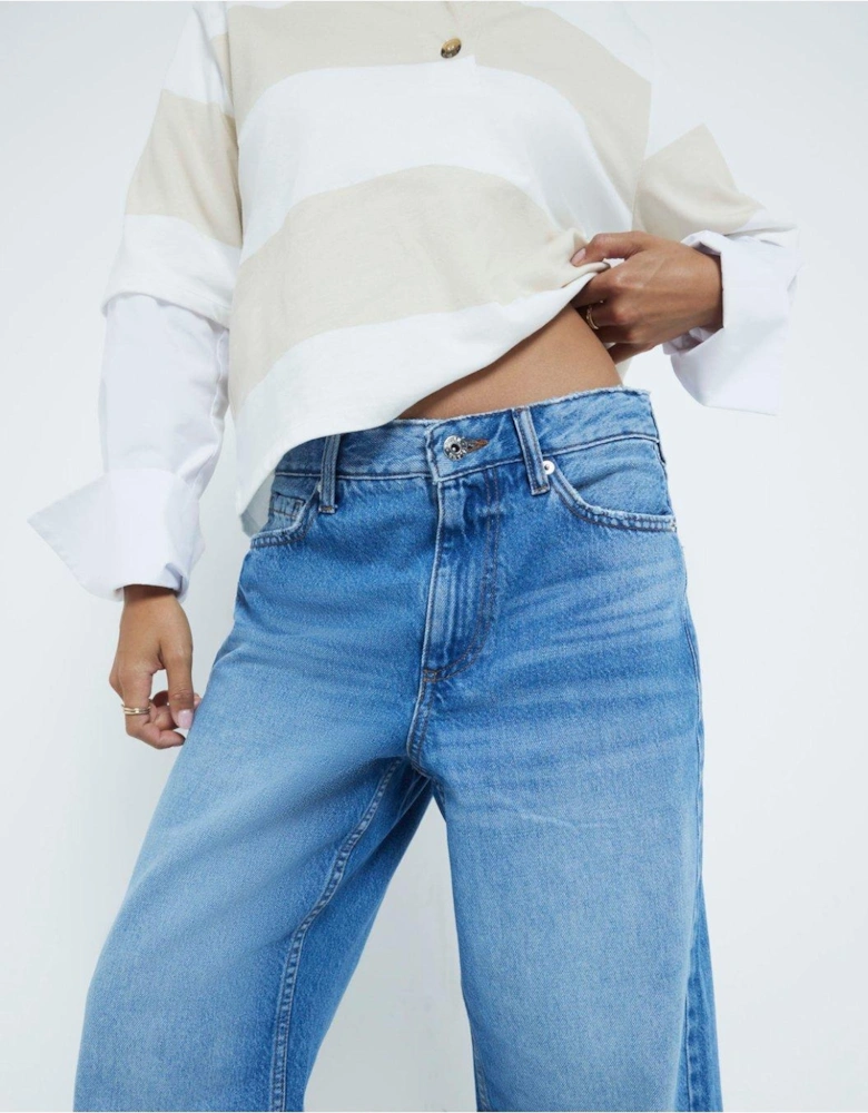 Relaxed Straight Jagger - Blue