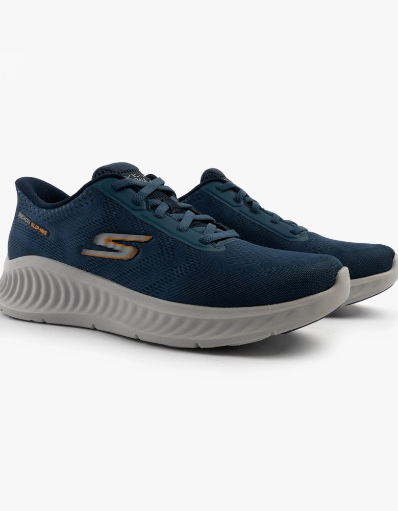 NOW - PAYTON Mens Trainers Navy/Grey/Pink