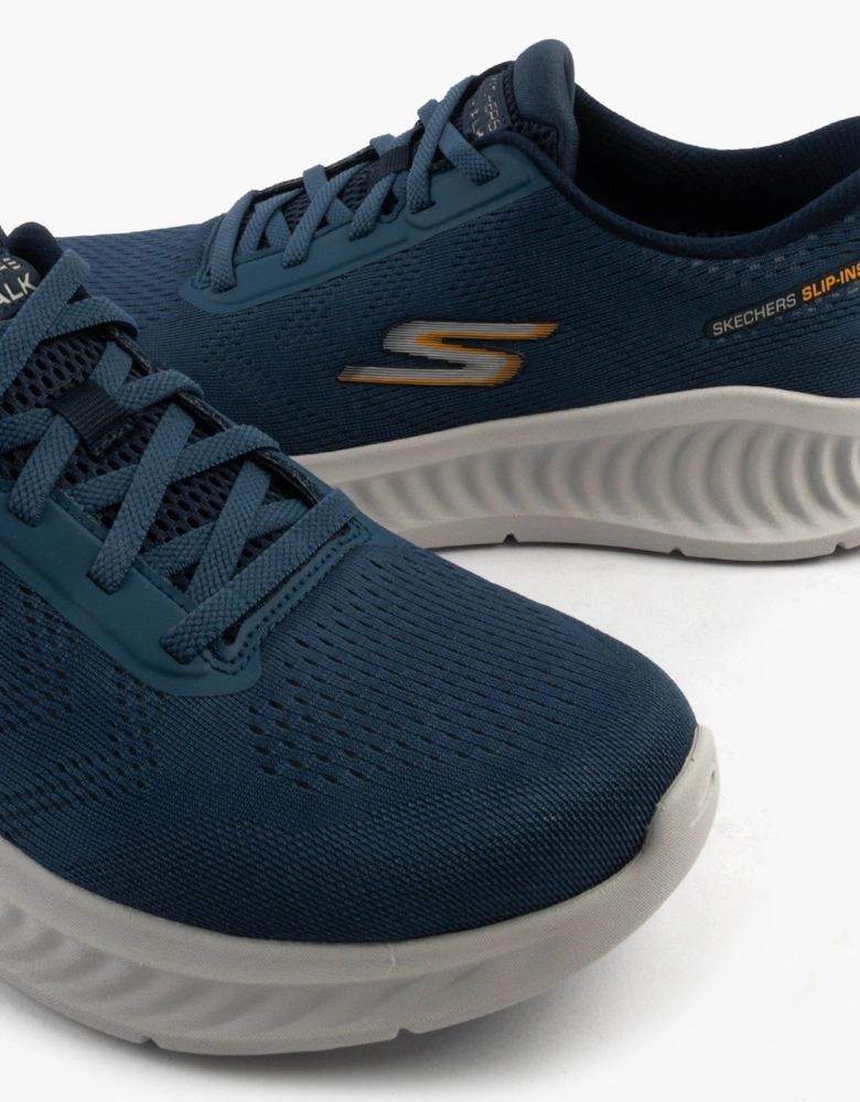 NOW - PAYTON Mens Trainers Navy/Grey/Pink