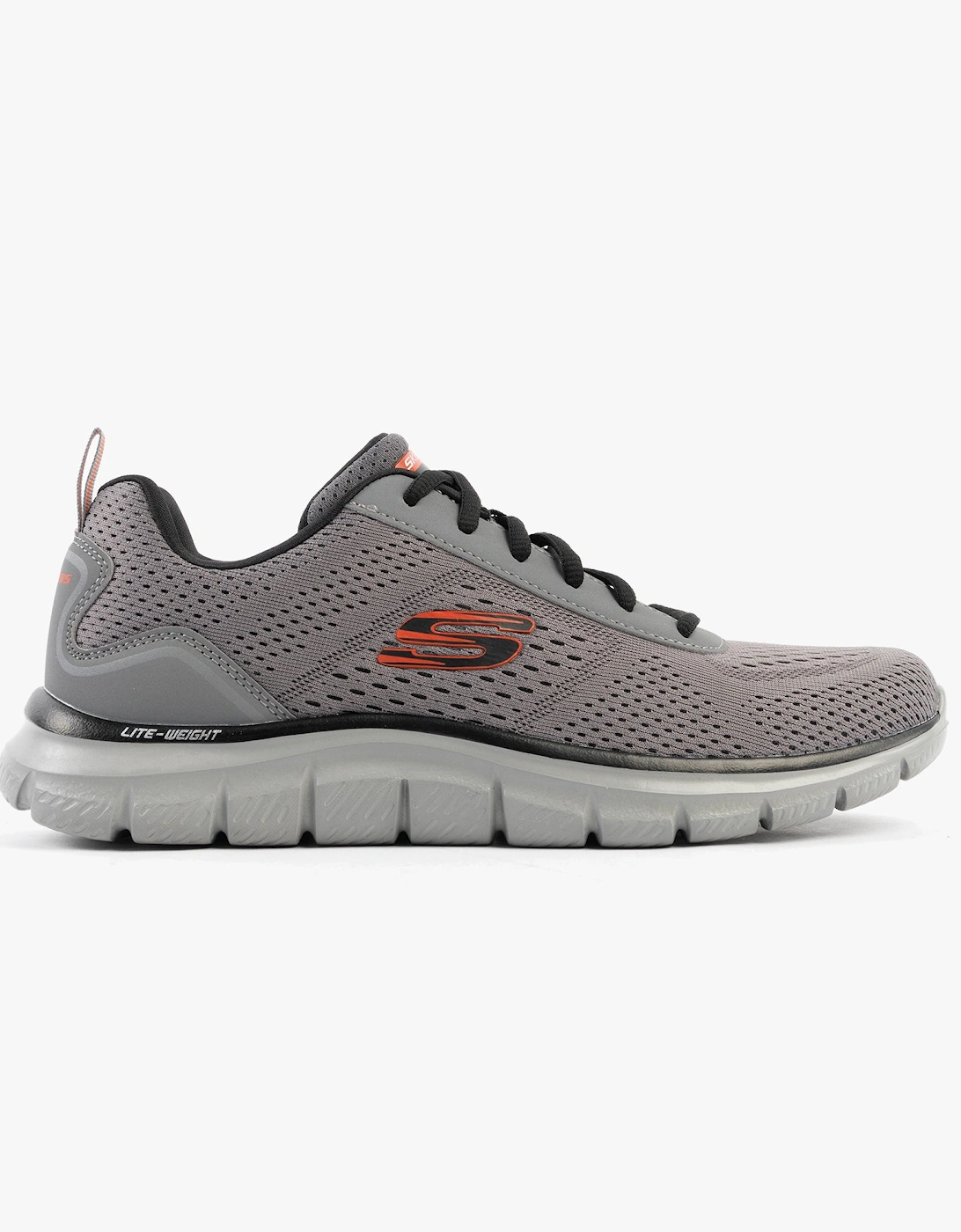 TRACK - LESHUR Mens Trainers Charcoal/Orange, 7 of 6