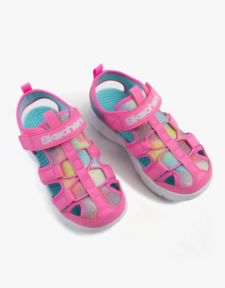 FLEX SPLASH - DAYLIGHT SHIMMER Girls Sandals Hot Pink /Multi