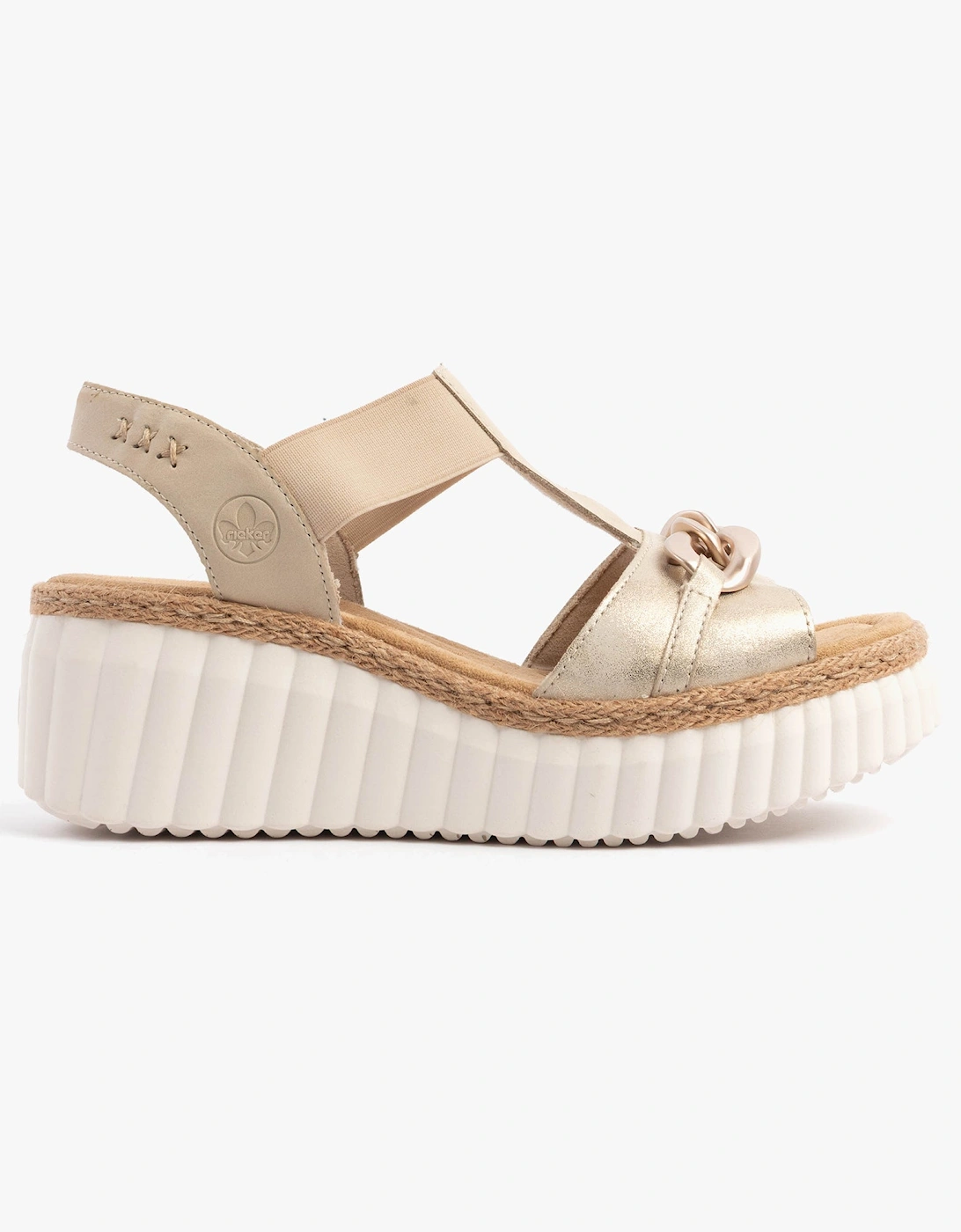 69158-60 Womens Sandals Beige, 7 of 6