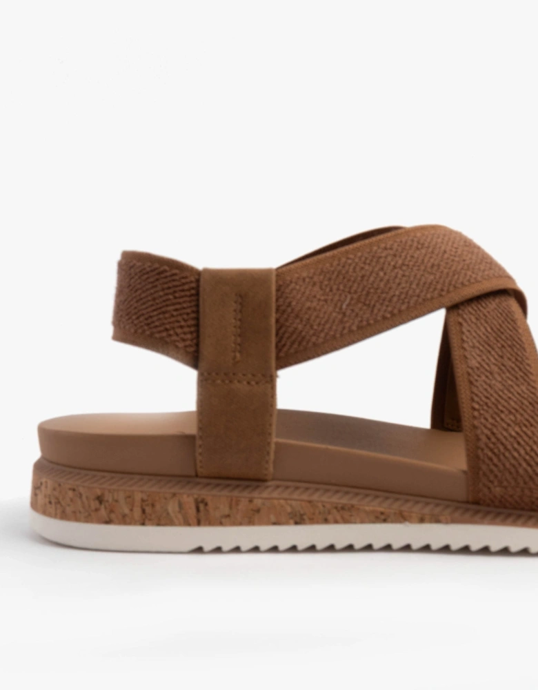 BOBS DESERT KISS LOW Womens Sandals Chestnut
