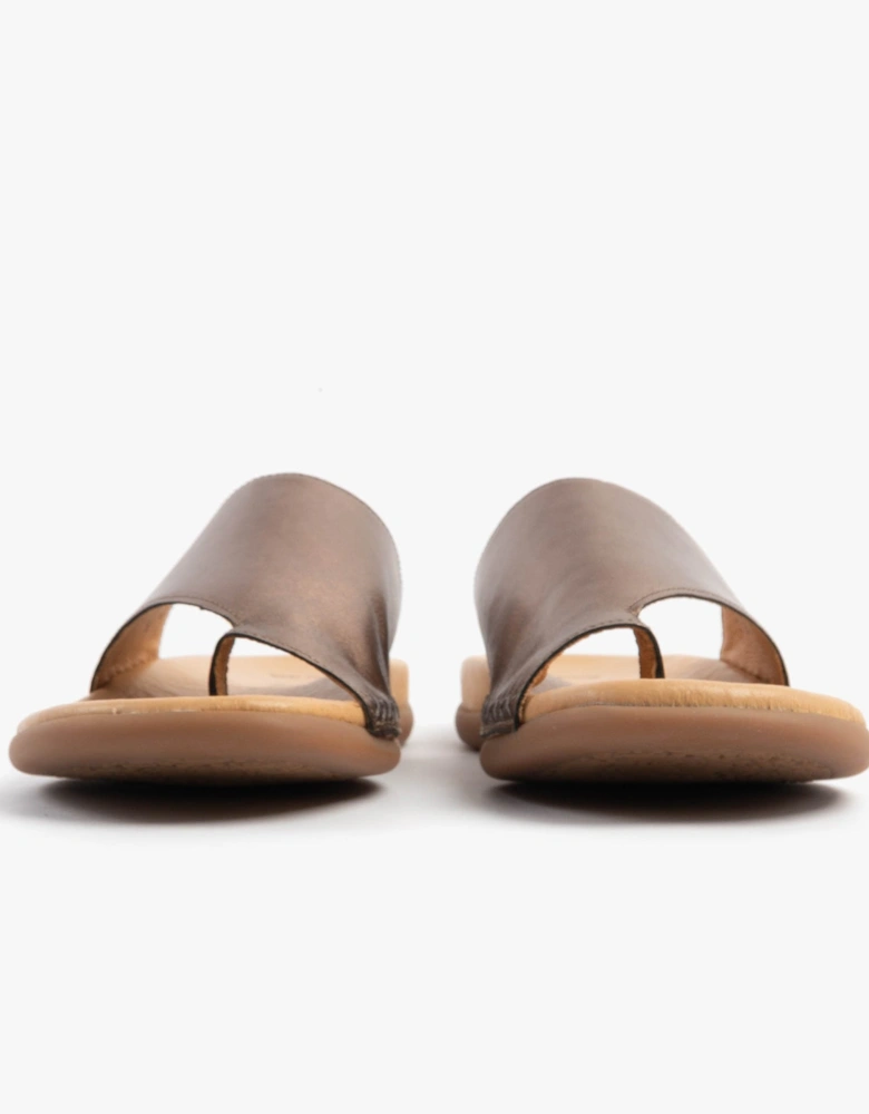 LANZAROTE Womens Sandals Silver Metallic