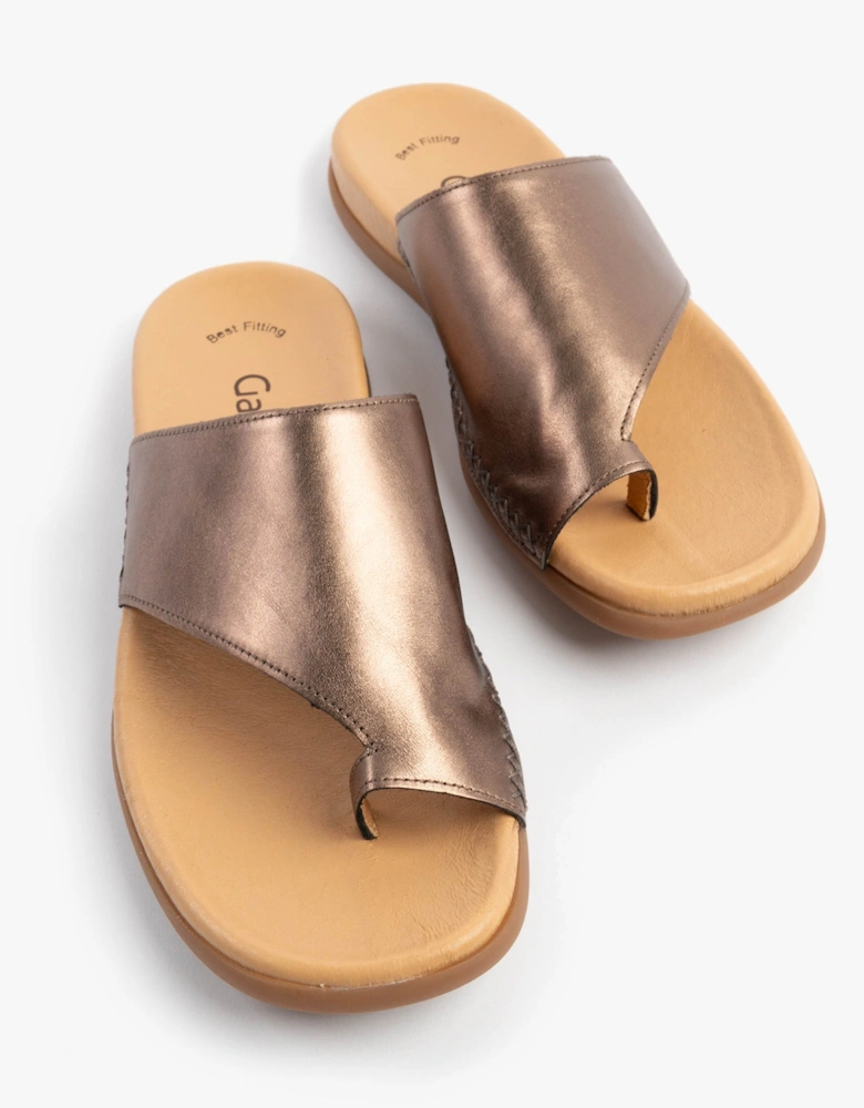 LANZAROTE Womens Sandals Silver Metallic