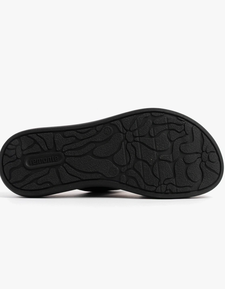 D2N51-03 Womens Sandals Black Combination