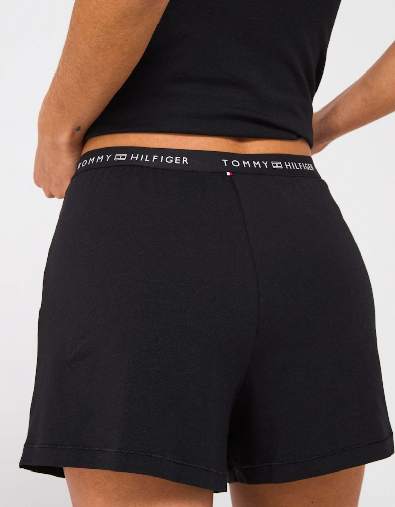 Modal Tank Top Short Pyjama Set - Black