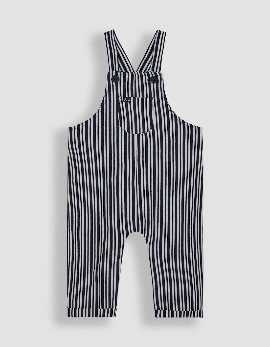 Baby Boys 2-piece Stripe Dungarees & Top Set - Navy