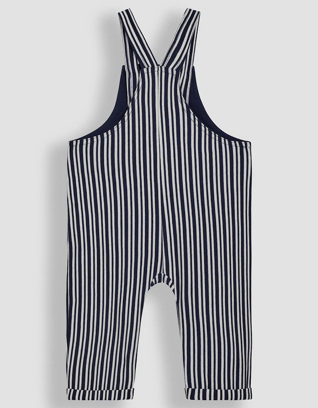 Baby Boys 2-piece Stripe Dungarees & Top Set - Navy
