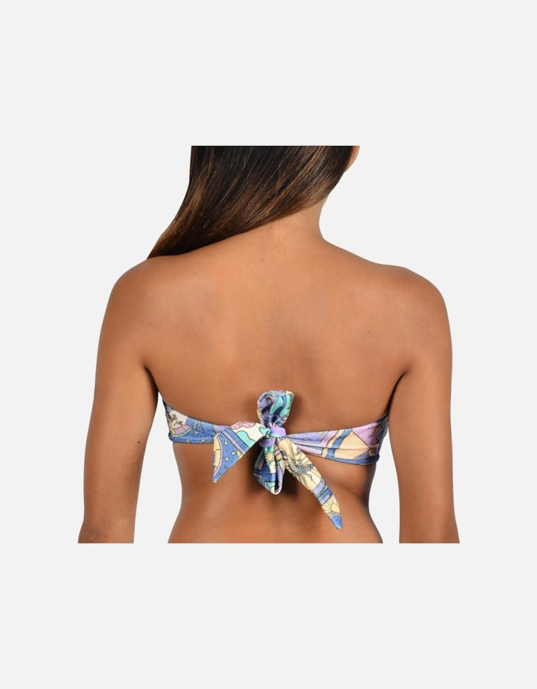 Hester Underwire Self Tie Multi-Coloured Bikini Top
