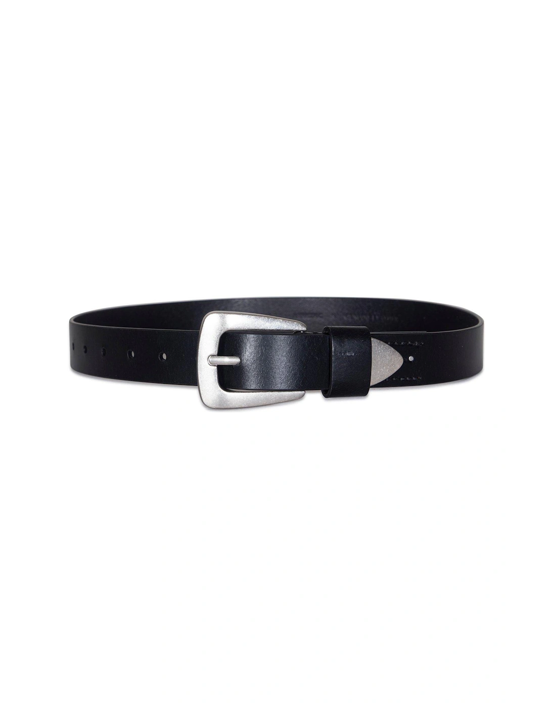 32Mm Belt With Metal Tip - Black
