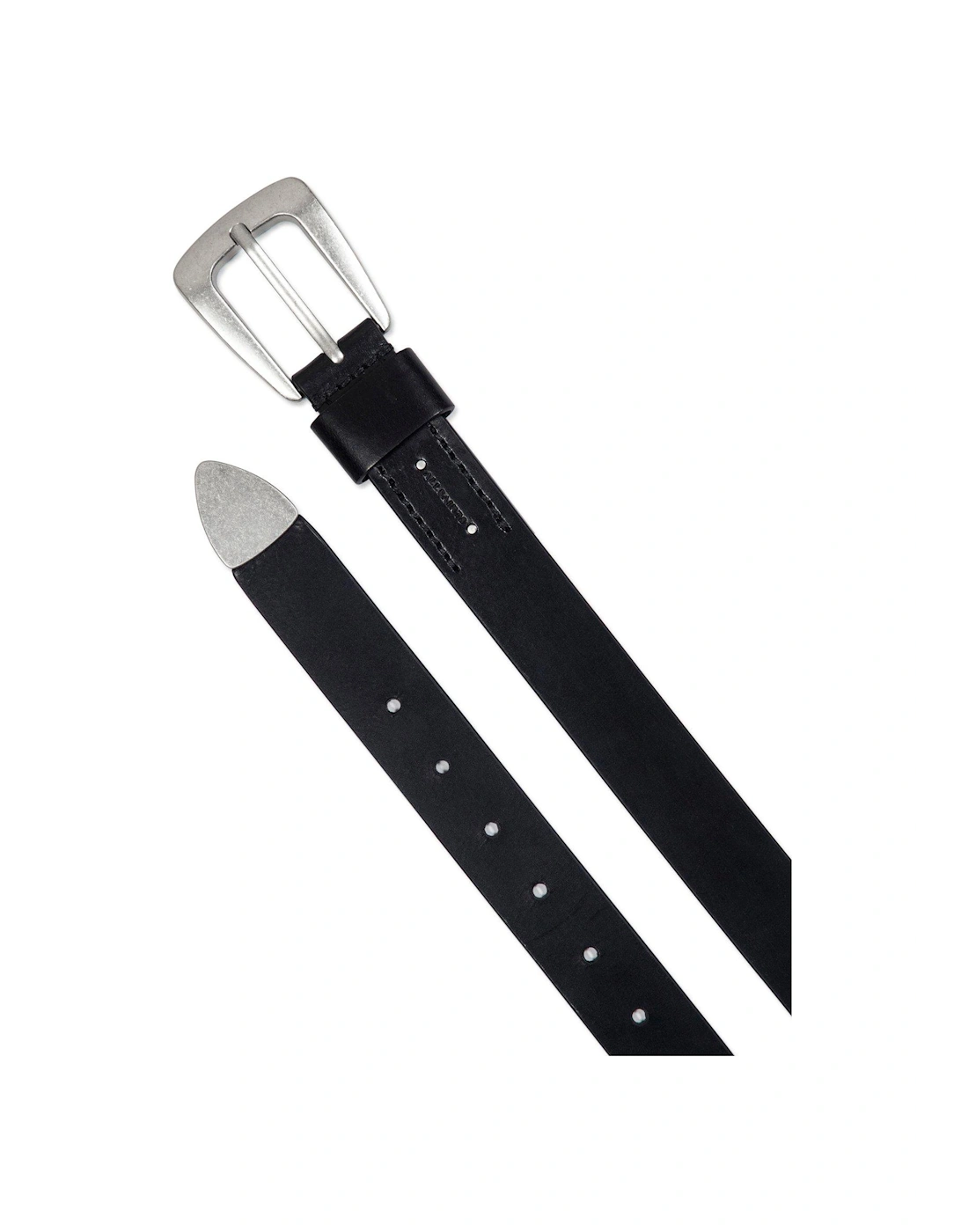 32Mm Belt With Metal Tip - Black