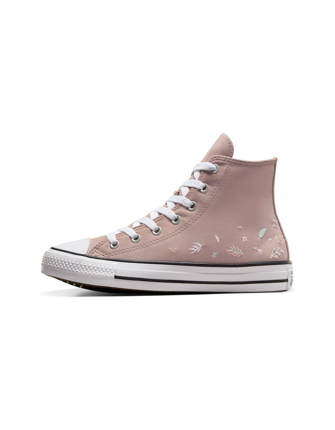 Junior Girls Fall Florals Polyester Hi Trainers - Grey