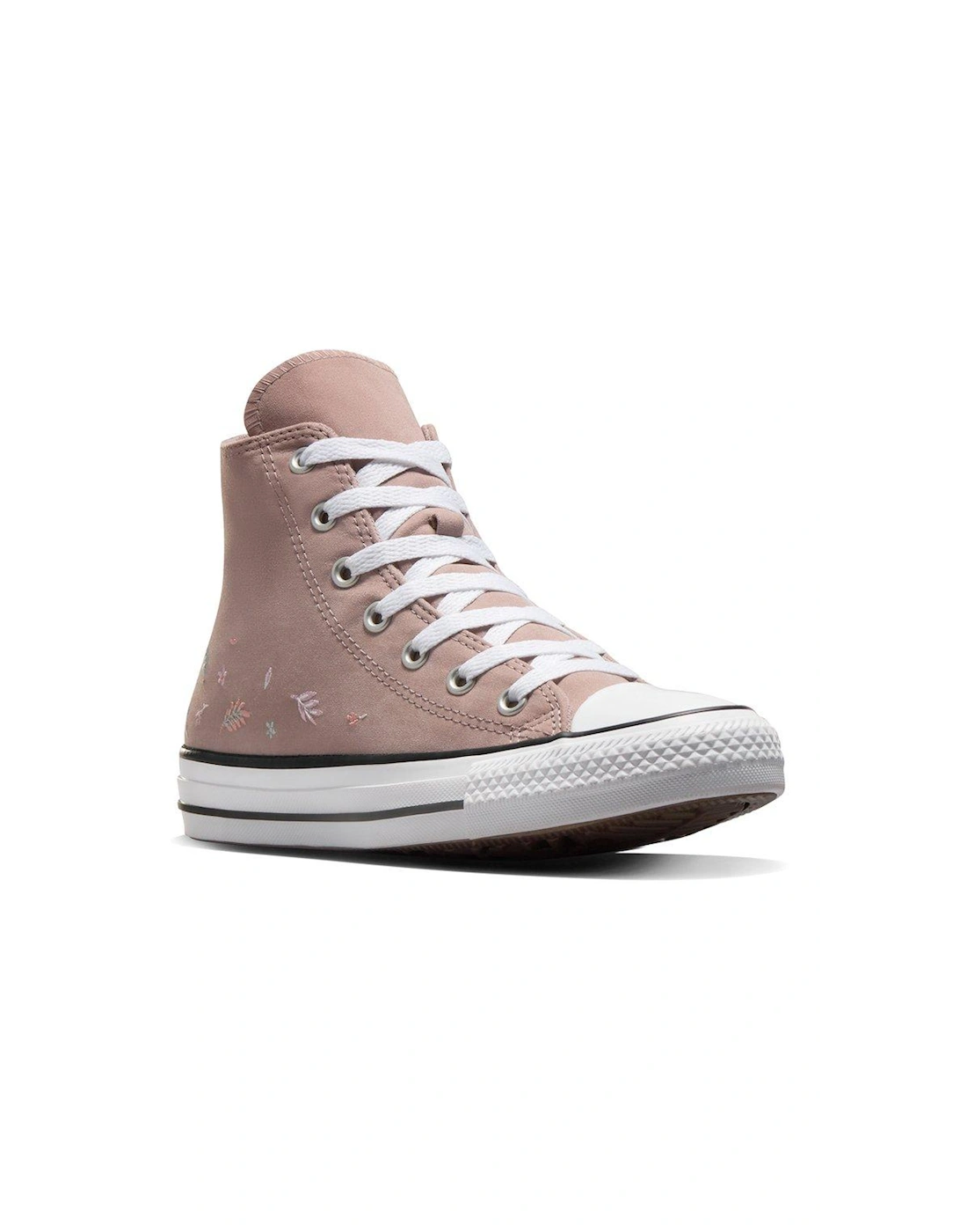 Junior Girls Fall Florals Polyester Hi Trainers - Grey