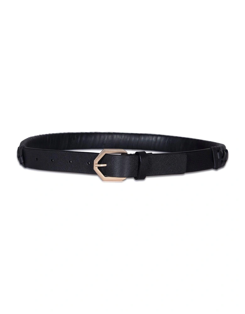 25Mm Woven Belt - Black