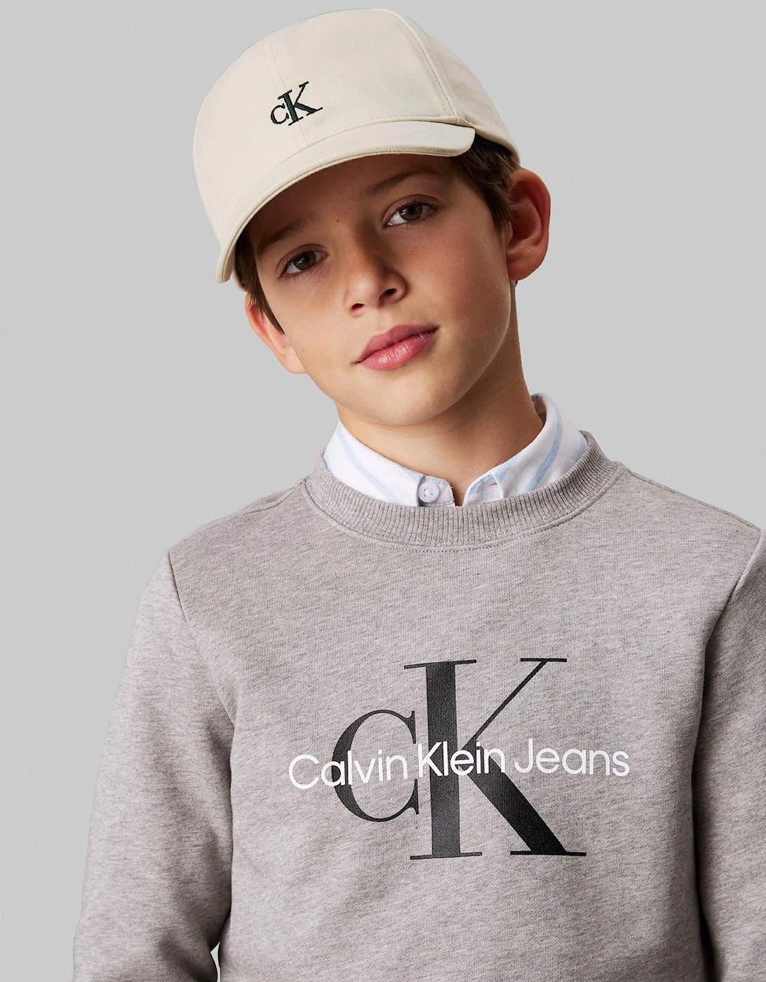 Kids Monogram Baseball Cap - Beige