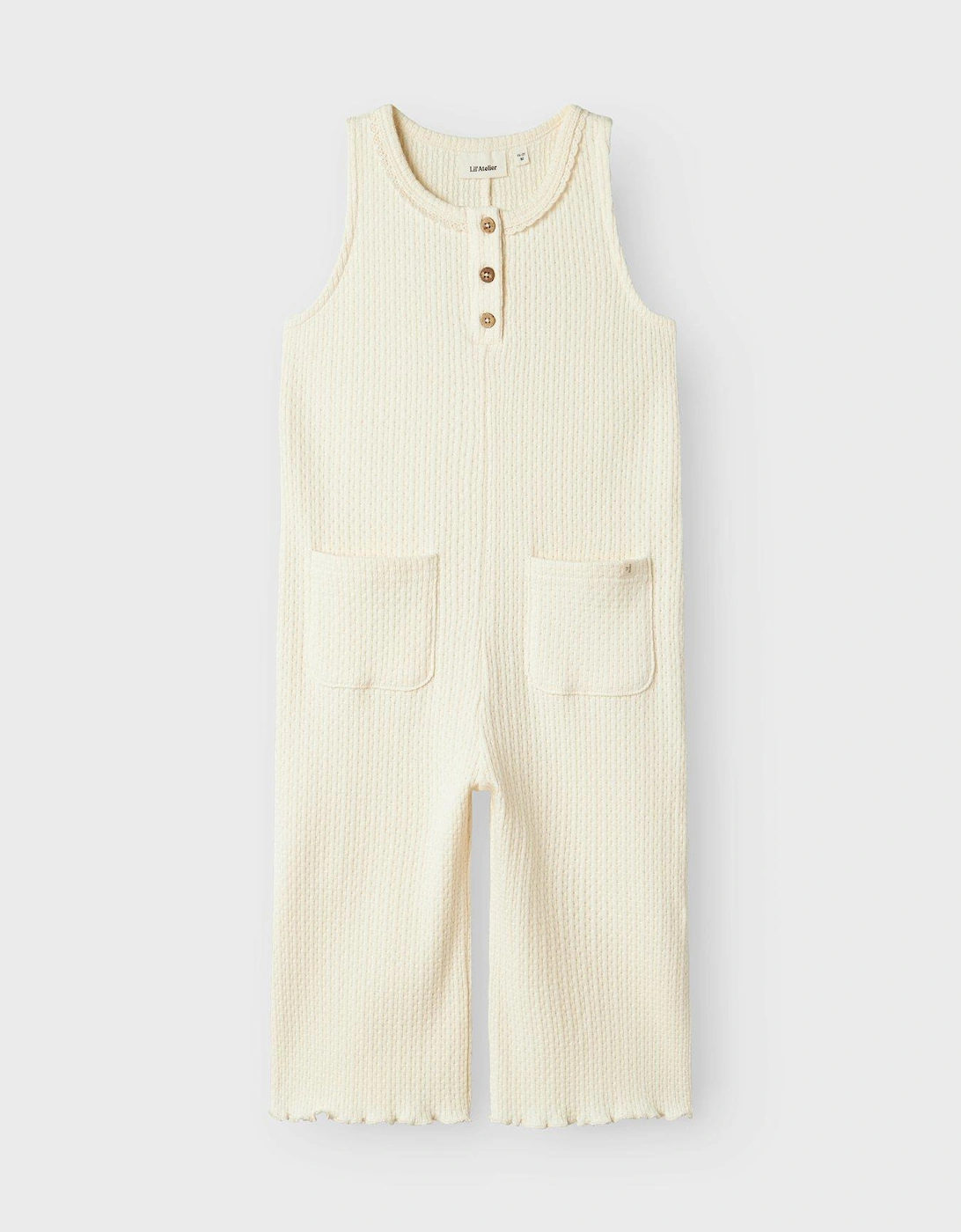 Mini Girls Sleeveless Jumpsuit - Turtledove
