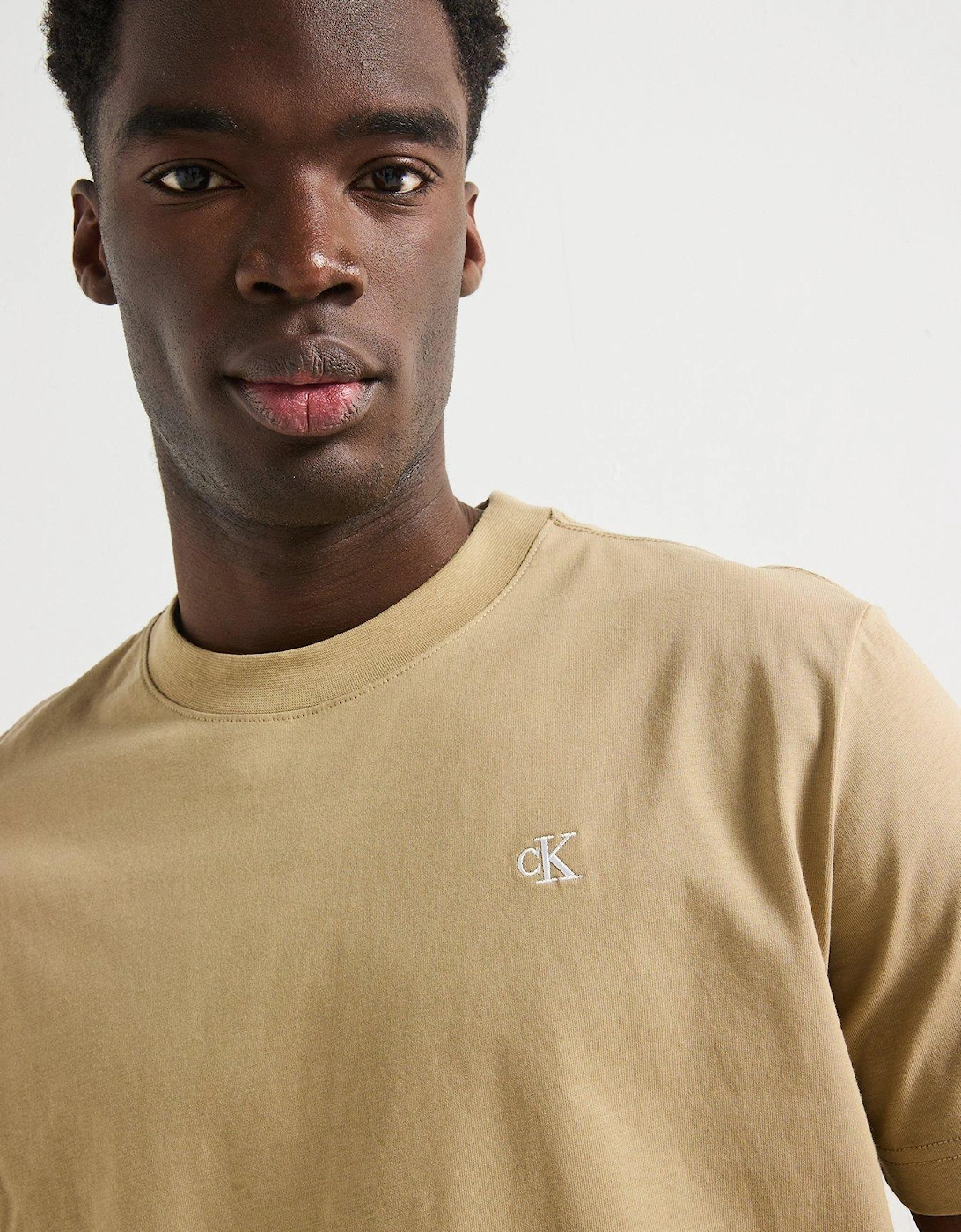 Serif Font Graphic T-Shirt - Beige