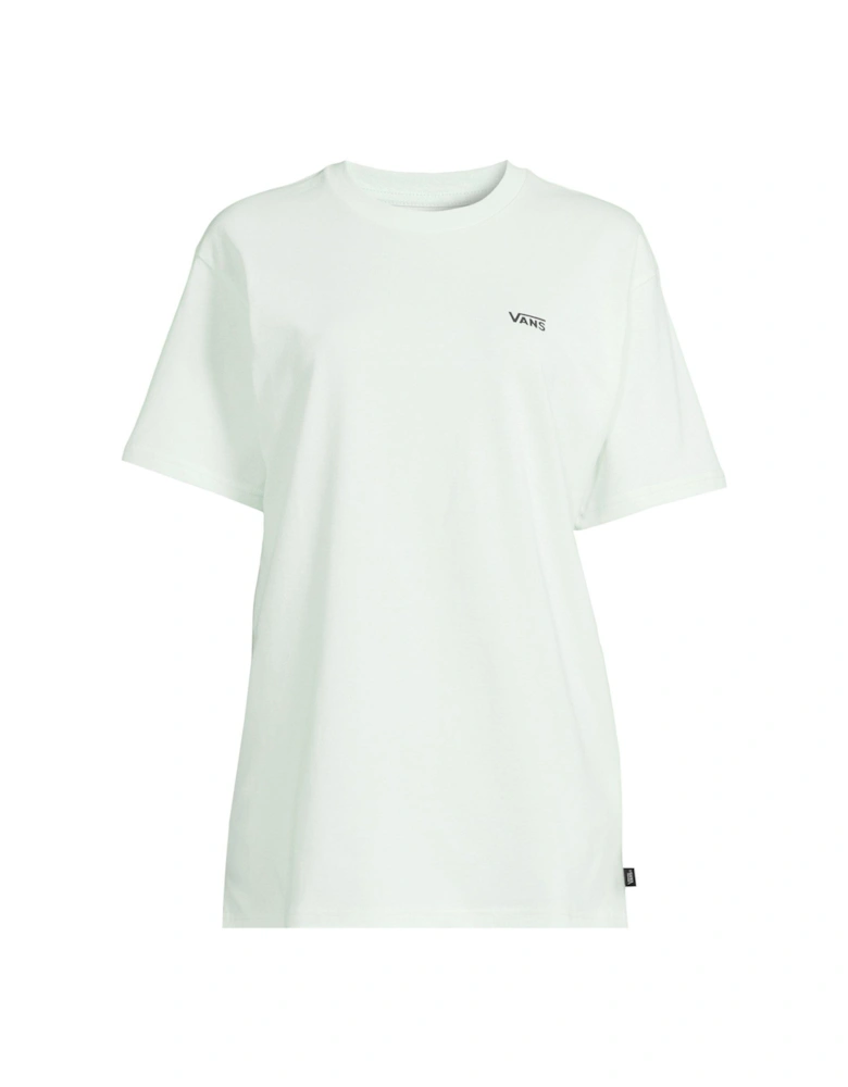 Women's Left Chest Logo Embroided Tee - Blue