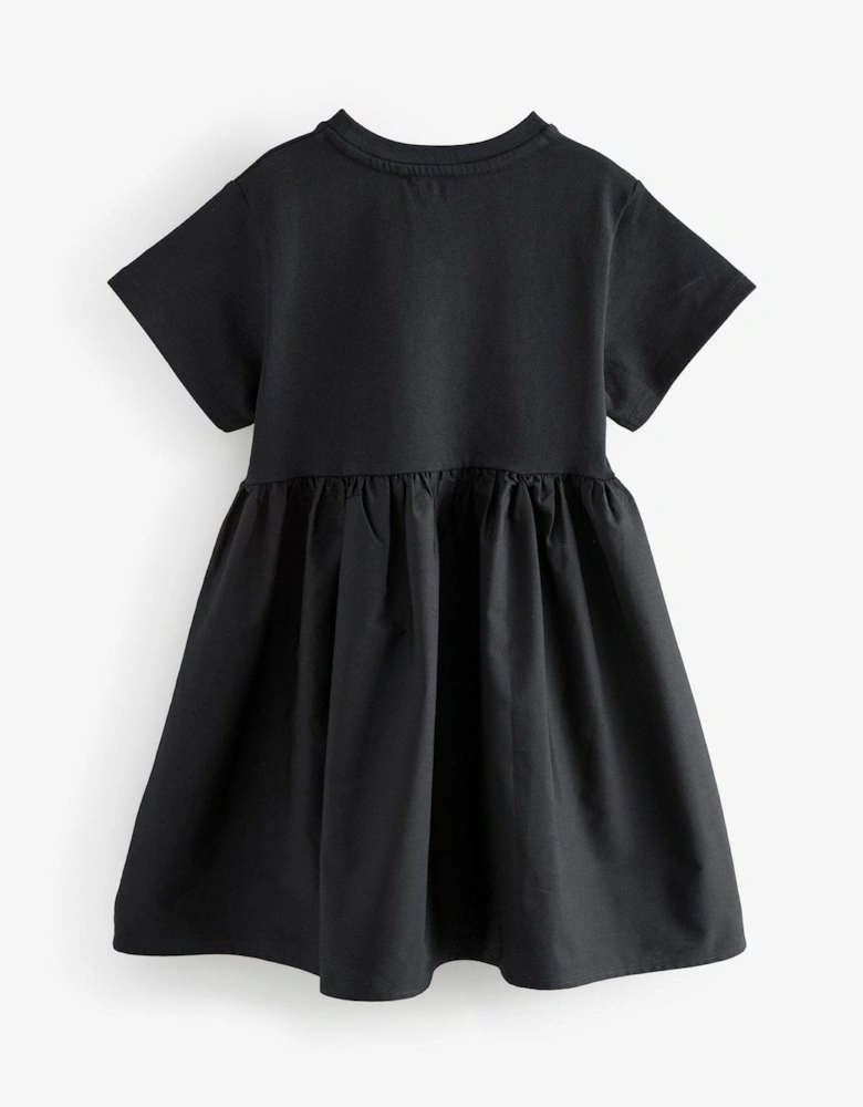 Girls Logo Dress - Black