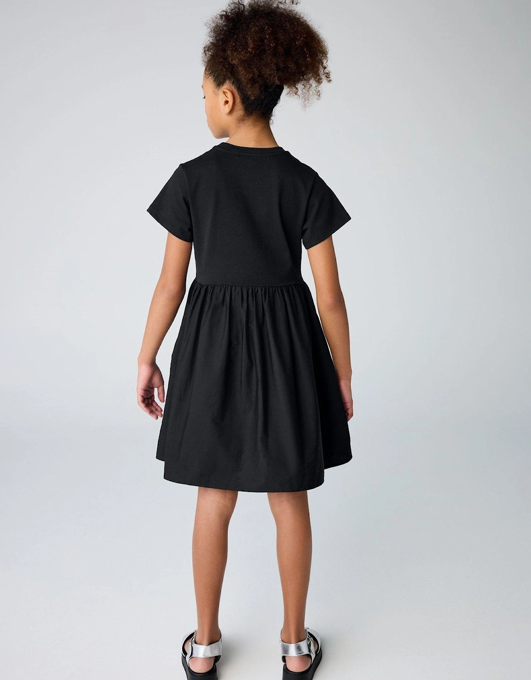 Girls Logo Dress - Black