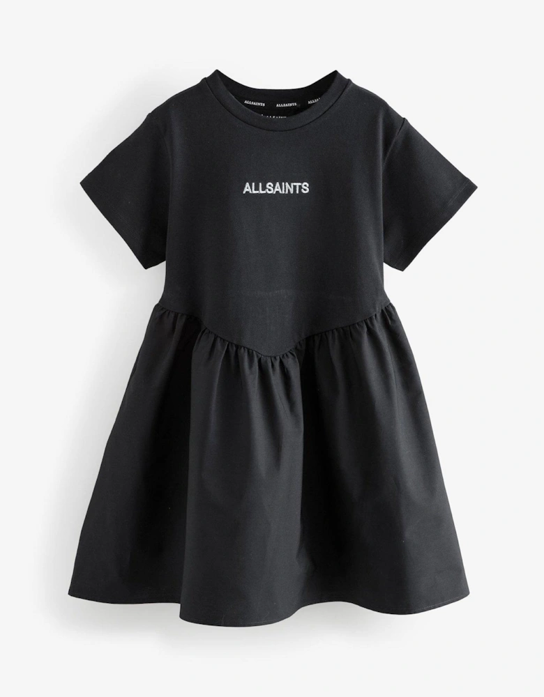 Girls Logo Dress - Black
