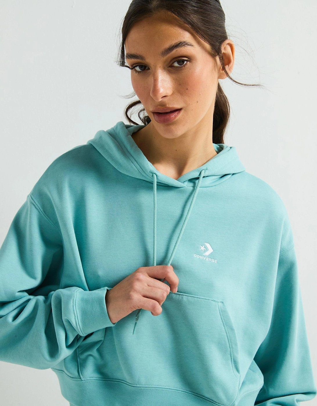Womens Star Chevron Hoodie - Vernal Pool