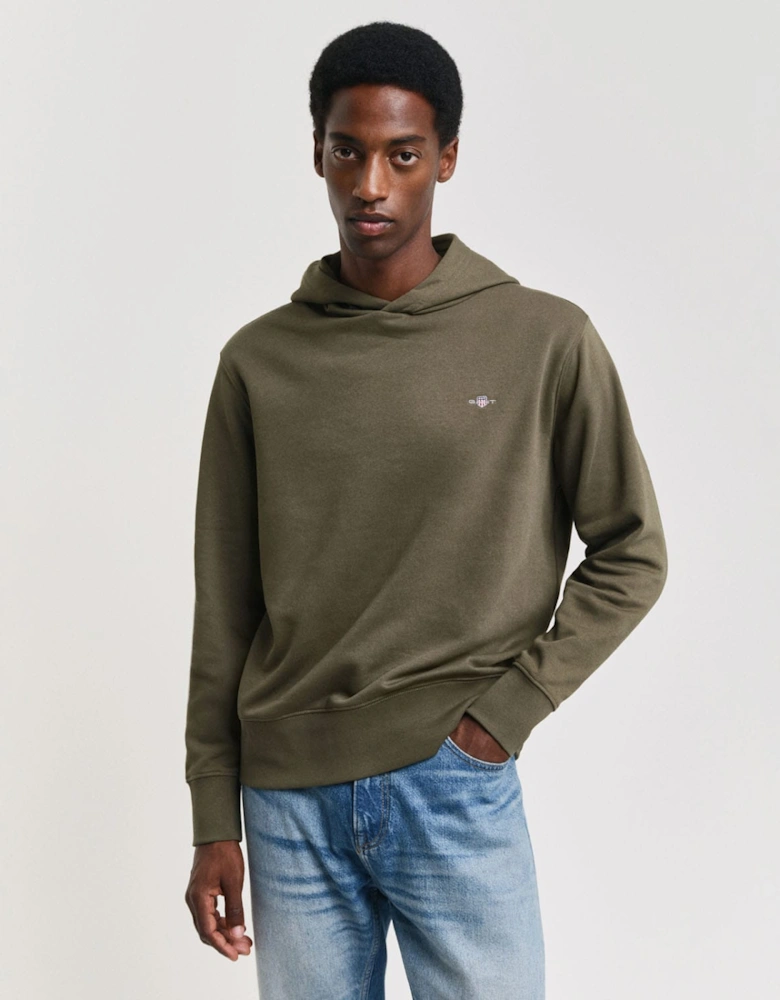 Embroidered Archive Shield Hoodie - Regular Emb Archive Shield Hoodie - Regular Fit Embroidered Archive Shield Hoodie