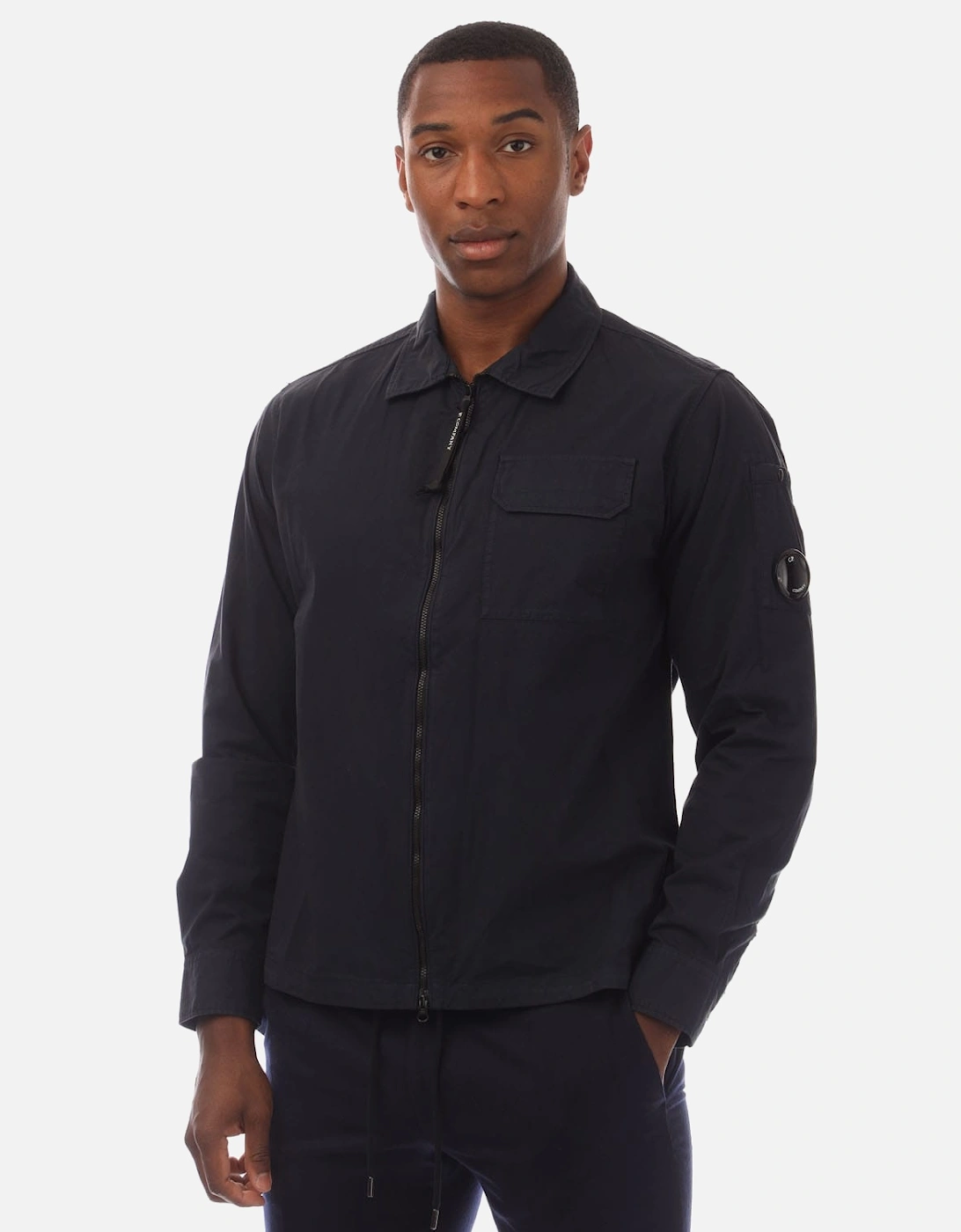 Organic Gabardine Full Zip Overshirt, 5 of 4