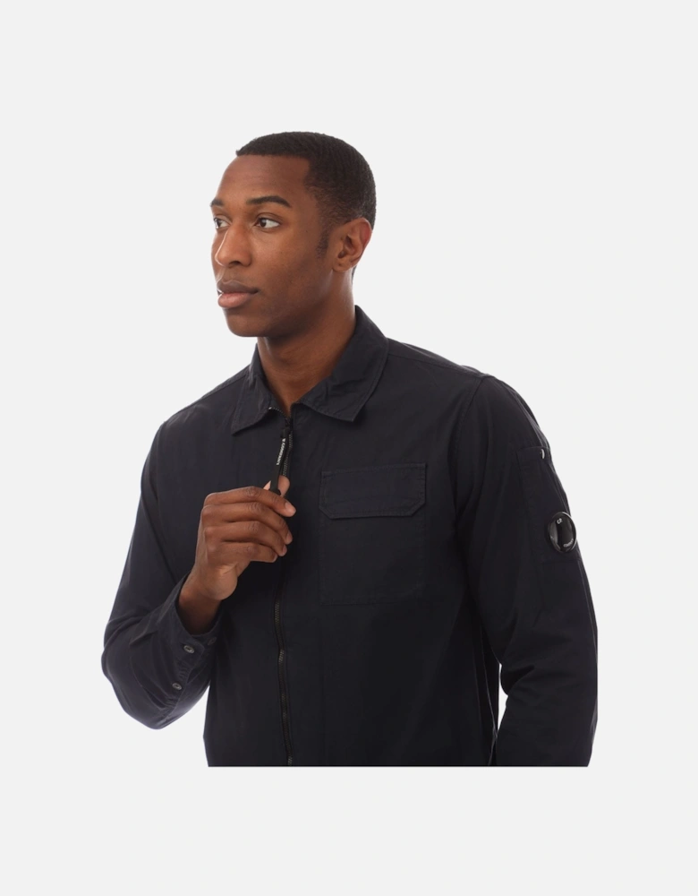 Organic Gabardine Full Zip Overshirt