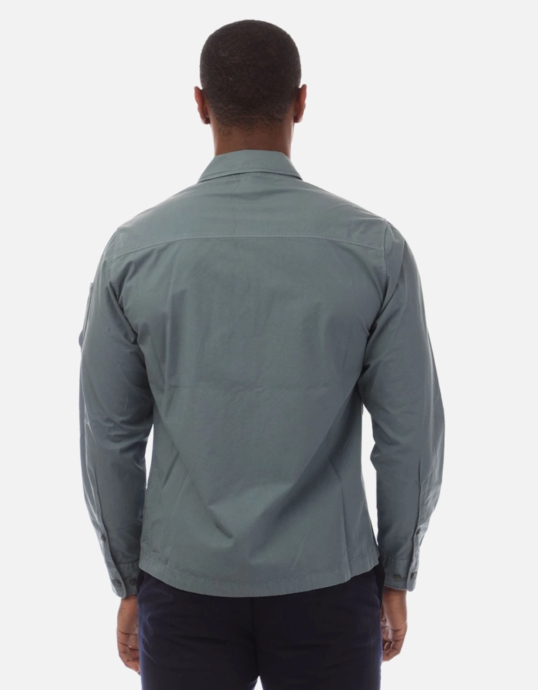 Organic Gabardine Full Zip Overshirt