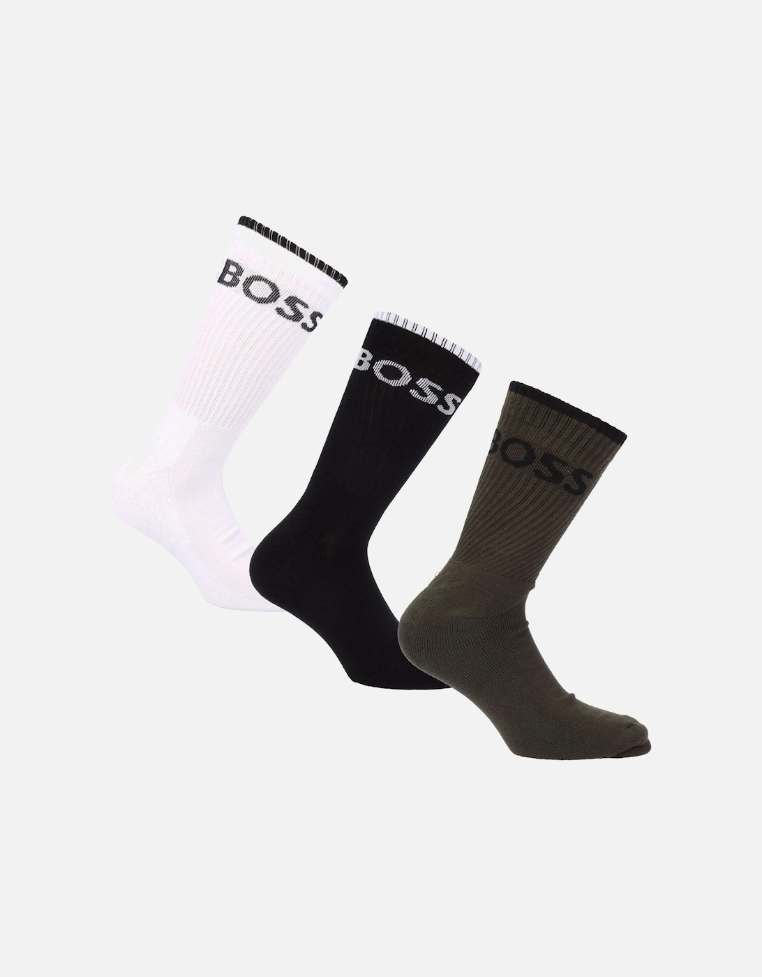6 Pack of Ribbed Short Socks, 2 of 1
