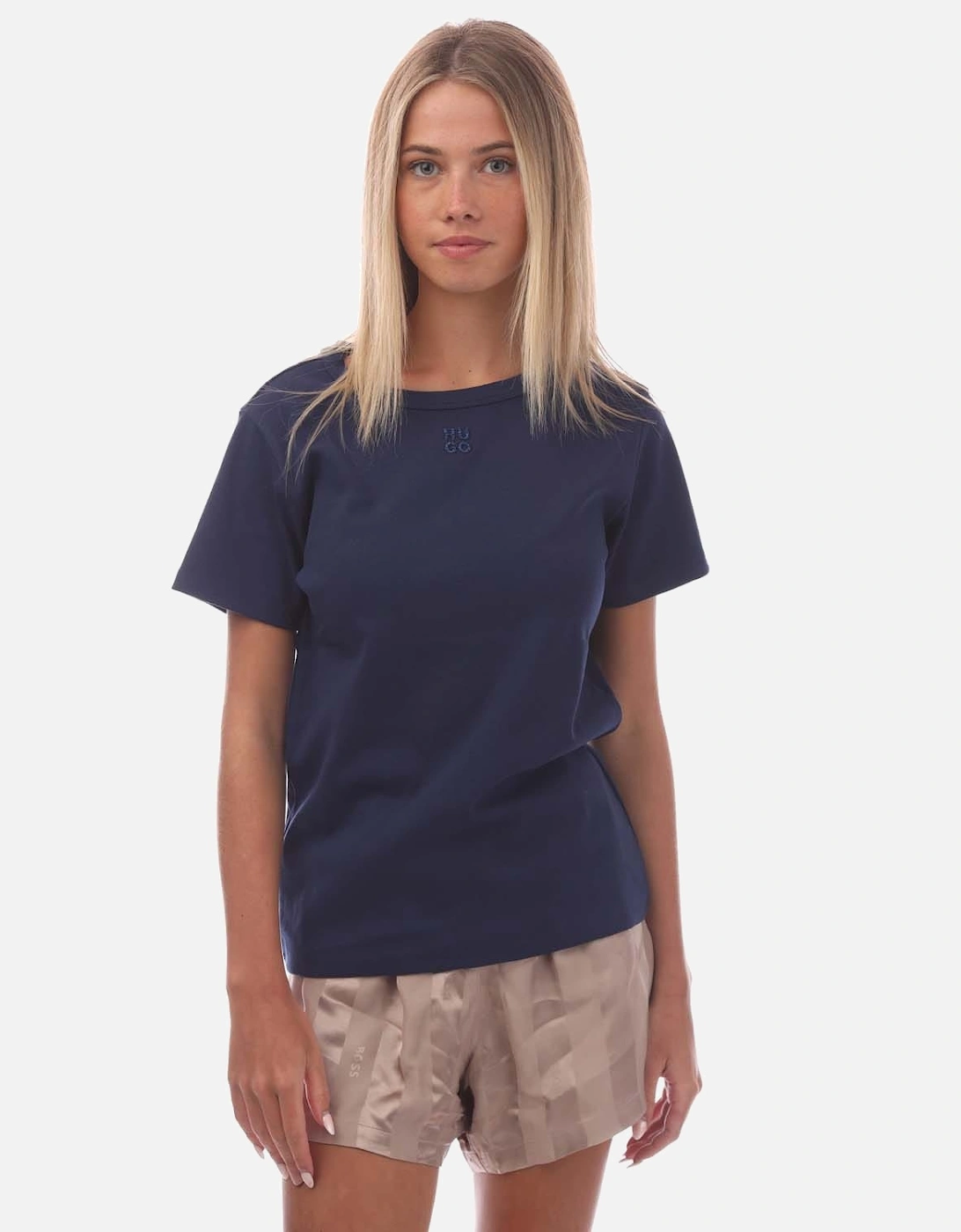 Deloris Stacked Logo Embroidery T-Shirt, 5 of 4