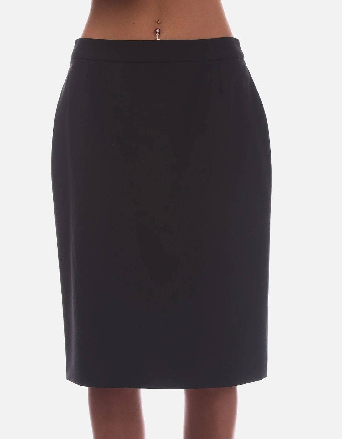 Hugo Boss Women's Vilea Denim Skirt - Black - Size: 8