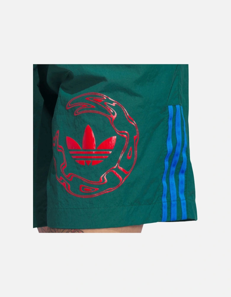 Skateboarding Graphic Water Shorts