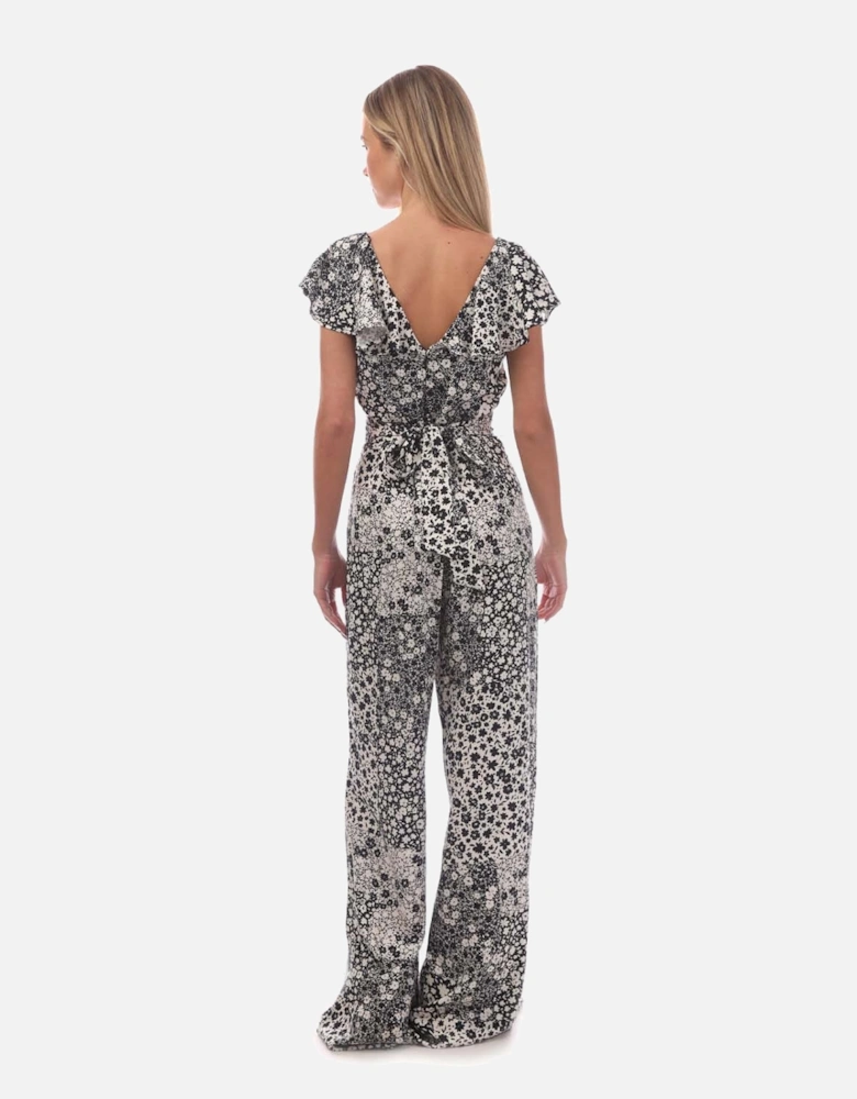 Suki Floral Flutter Jumpsuit