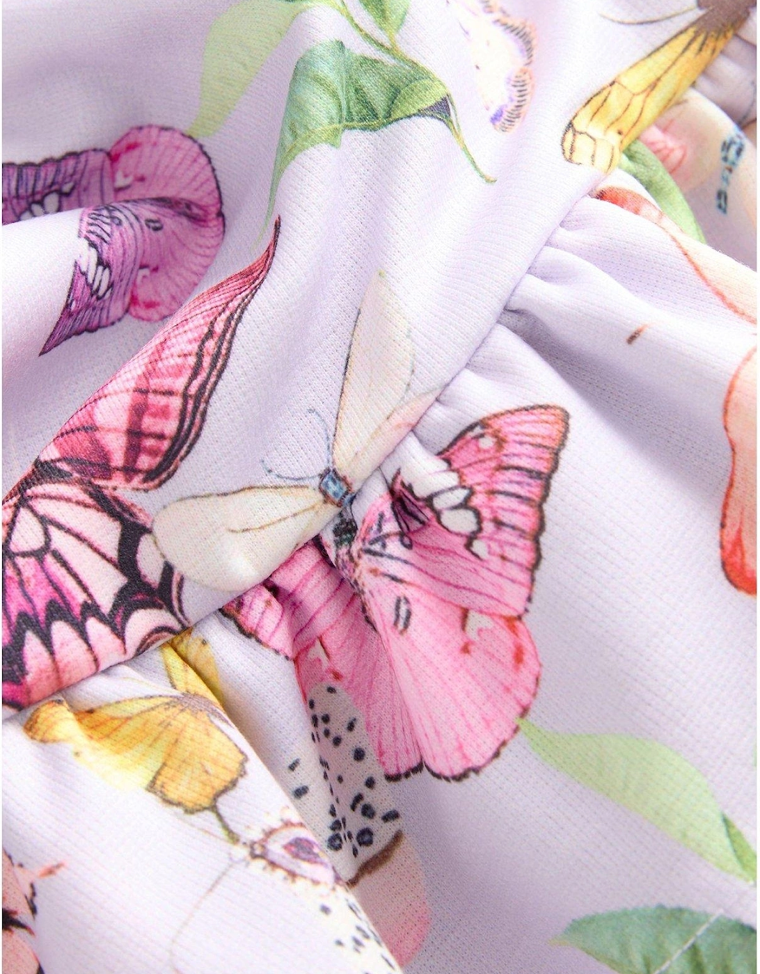 Baby Girls Butterfly Dress - Purple