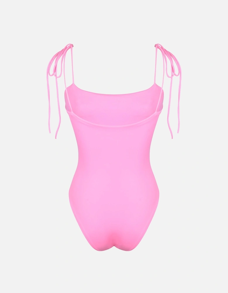 Mirrored Sea One Piece Swimsuit Pink