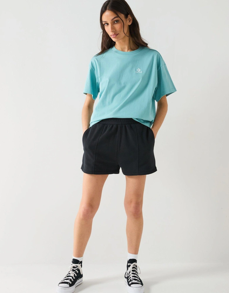 Womens Star Chevron Shorts - Black