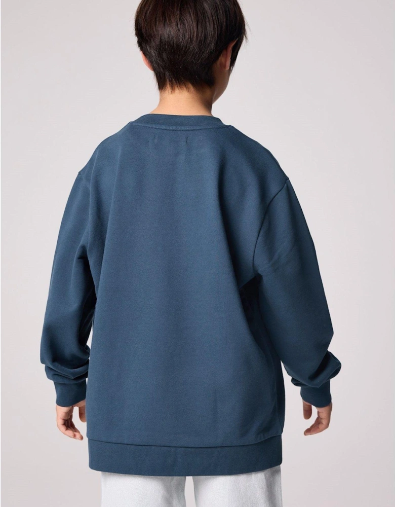 Boys Biggy Sweat Top - Blue