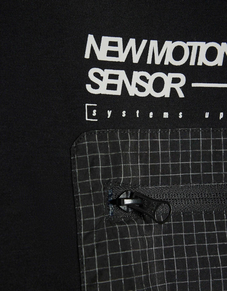 Boys Mesh Pocket T-Shirt Set - Black - Black