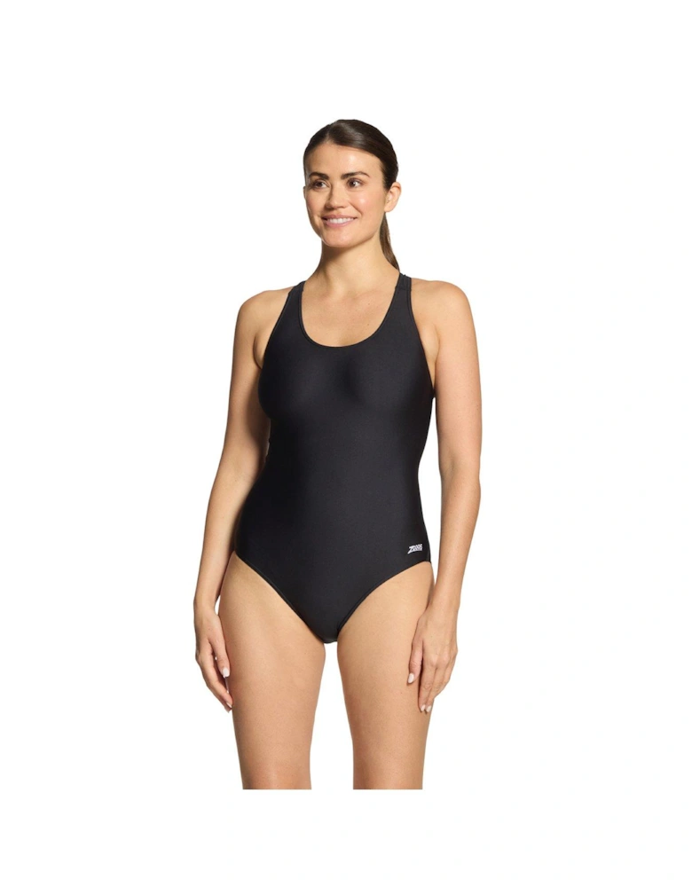 Women's Essentials Cottesloe Flyback Swimsuit - Black
